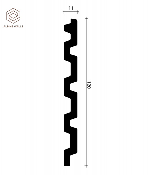 Декоративная панель Alpine Walls LineArt ECO6221