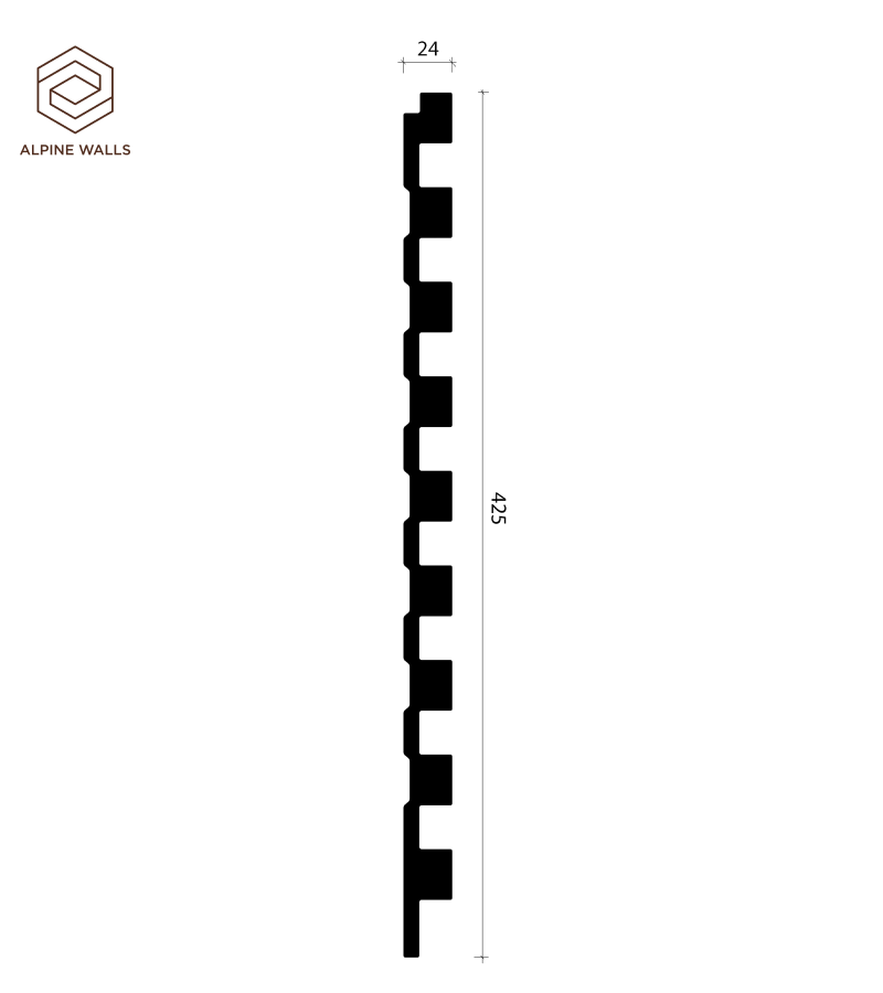 Декоративная панель Alpine Walls LineArt ECO2103