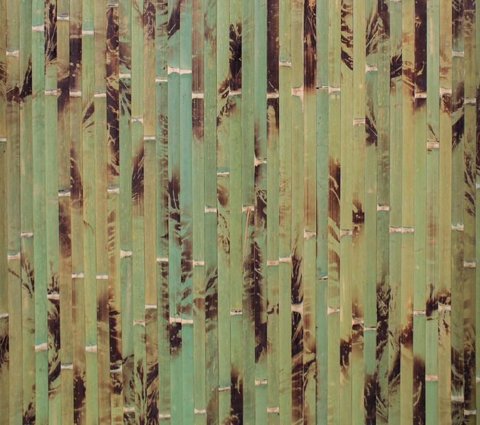 Бамбуковые обои, ламель 17мм, зеленая черепаха, шир.1,5 м.