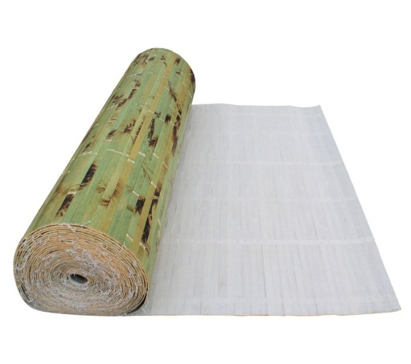 Бамбуковые обои, ламель 17мм, зеленая черепаха, шир.1,5 м.